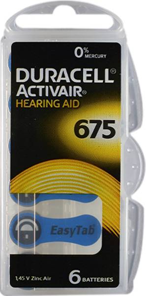 DURACELL Hearing Aid Batteries | Hearing Aid Batteries Size 675 | DU 675 Batteries Battery