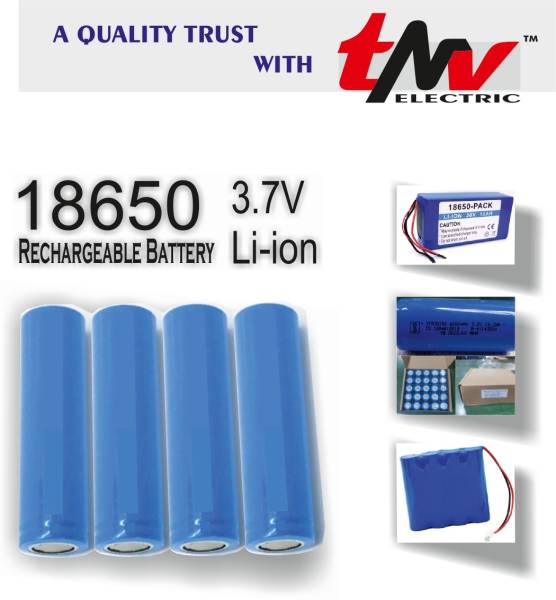 tnv Rechargeable 3.7V 1200mAh Li-ion Lithium 18650 Power Bank Battery