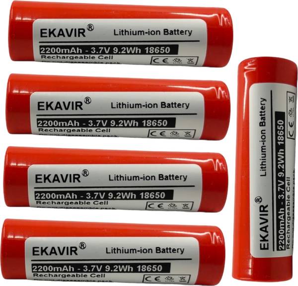 Ekavir 18650 for Electronics: 2200mAh 3.7V, 65x18mm Battery