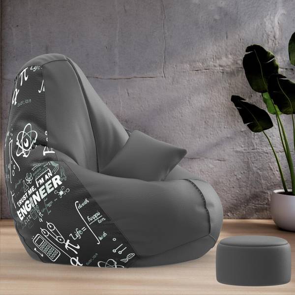 ComfyBean 4XL Premium, Designer - Engineering Zen Theme-Trust Me I'm an Engineer - Printed Teardrop Bean Bag With Bean Filling