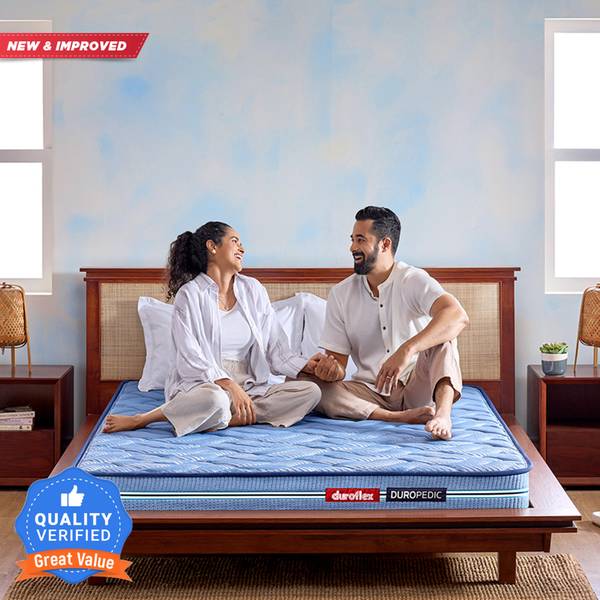 duroflex Back Magic Duropedic - Doctor Recommended 5 Zone Dual Density Orthopedic Support 6 inch King Coir Mattress