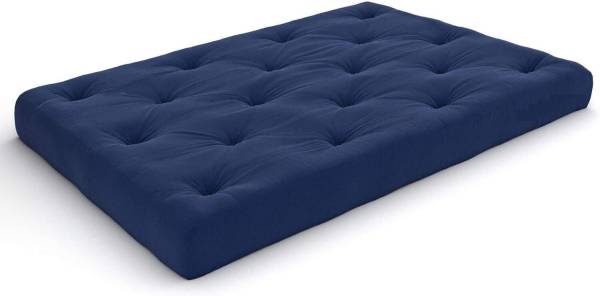 IMSmartMart Cotton Navy Blue Color Quilt (3 x 6 ft or 72 x 36 Inches, Border) (Navy Blue) 5 inch Single Cotton Mattress