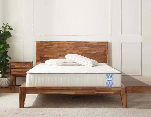 SPRINGTEK Supernova Orthoapedic Natural Latex Memory Foam 8 inch Double High Resilience (HR) Foam Mattress