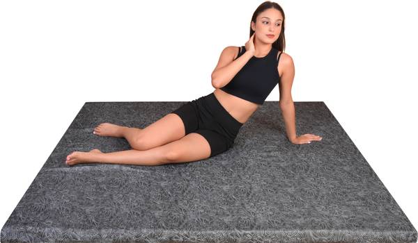 Feather Sleep Softy Foam Topper with Ultra-Soft Cushioning for Cozy Sleep | Grey | 2 inch Double Memory Foam Mattress