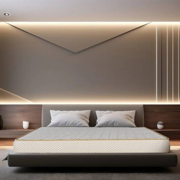 KURLON Ortho Plus Natural Latex 8 inch Queen High Resilience (HR) Foam Mattress