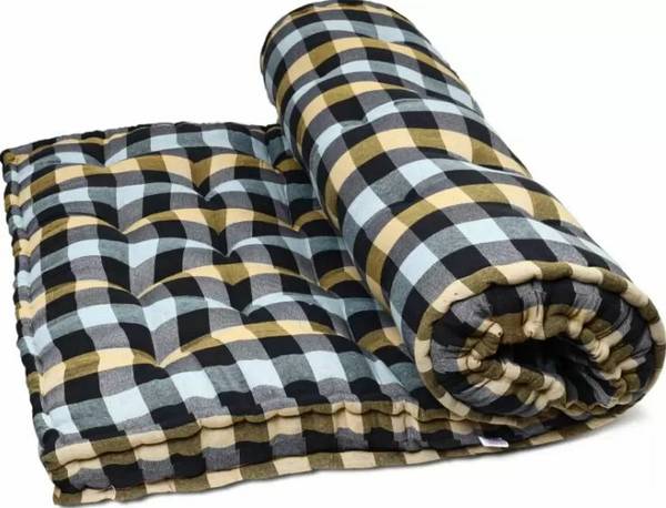 DUROKING Soft Cotton Multicolour 6X5ft Mattress / Gadda 5 inch Queen Cotton Mattress