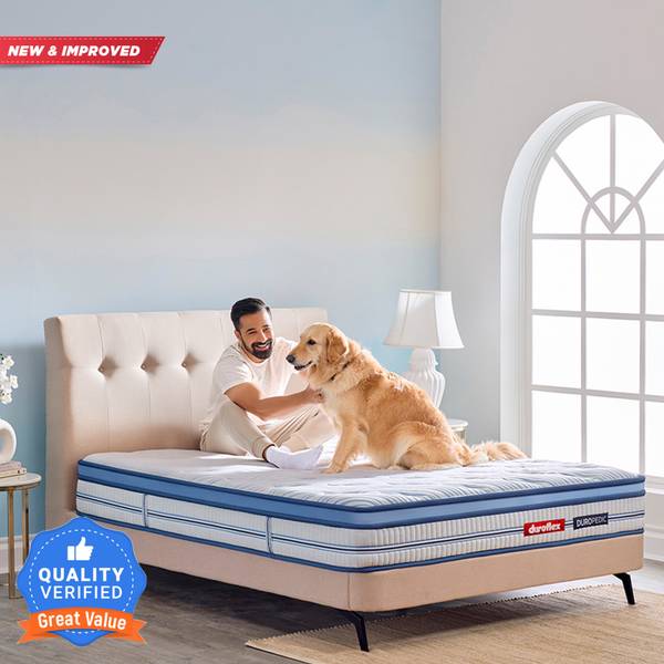 duroflex Balance Plus Duropedic Doctor Recommended 5 Zone Dual Density Orthopedic 6 + 2 inch King High Density (HD) Foam Mattress