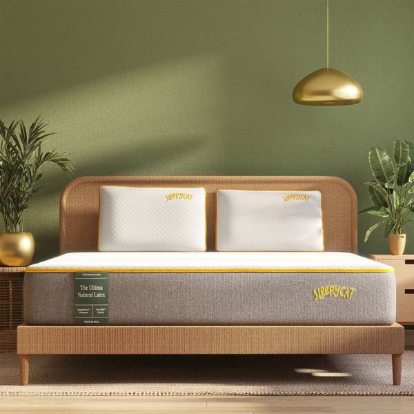 SleepyCat Ultima Natural Latex Mattress 8 inch Single High Density (HD) Foam Mattress