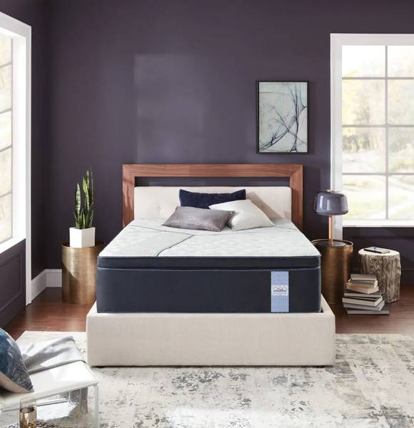 SPRINGTEK Euro Top Luxe Memory Foam 8 inch Double Pocket Spring Mattress