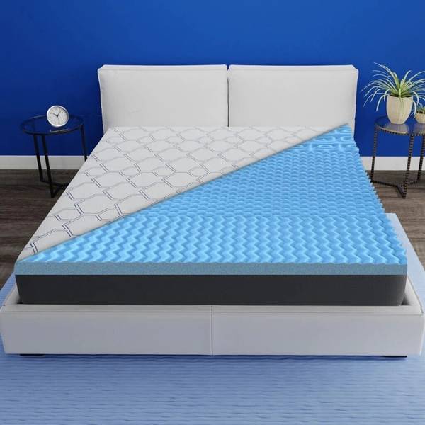 Livpure Smart Mattress Topper, Grid | Memory | 3 Pressure Zones 2 inch King Memory Foam Mattress