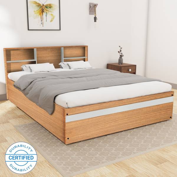 Flipkart Perfect Homes Opus Engineered Wood Queen Box Bed Price History