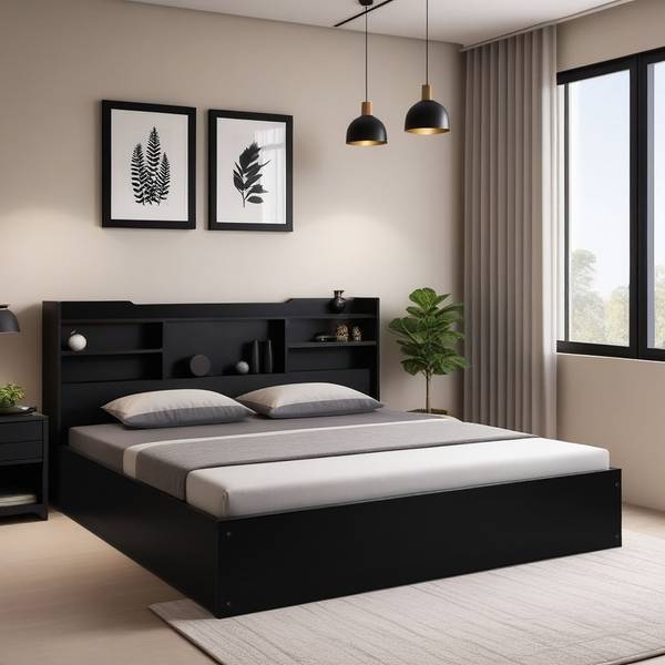 Trevi Engineered Wood King Box Bed Price History