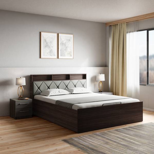 Godrej Interio Lattice Engineered Wood King Box Bed