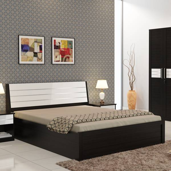 Spacewood top hydraulic bed