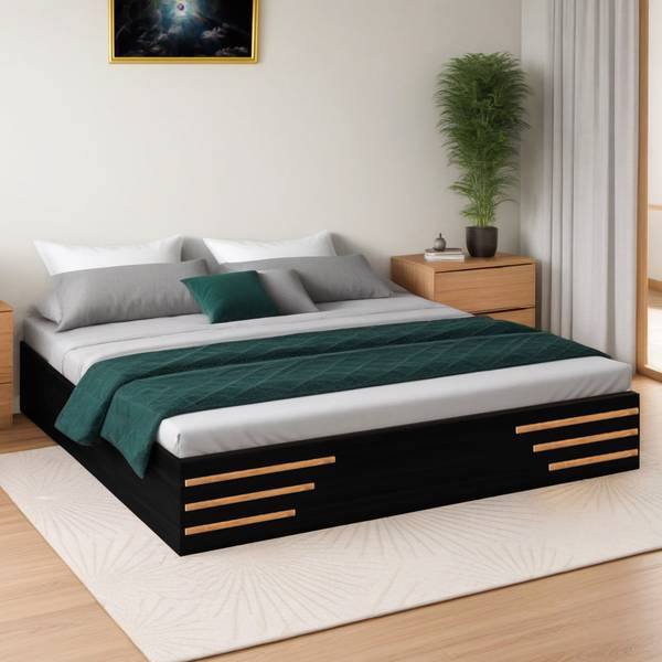 Trevi Sherpa King Bed (72*72) Engineered Wood King Bed