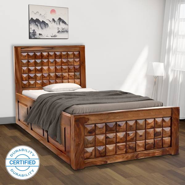 Flipkart Perfect Homes Solid Wood Single Box Bed Price History