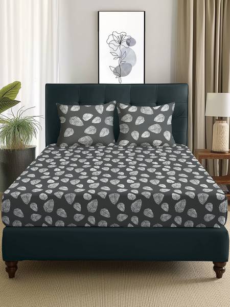 Story@home 180 TC Microfiber Double Printed Flat Bedsheet