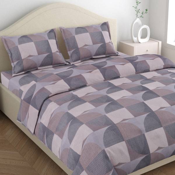 haus & kinder 120 TC Cotton King Abstract Flat Bedsheet