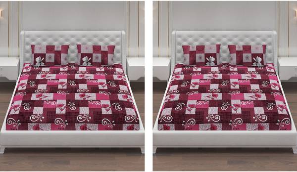 Moca by Monte Carlo 120 TC Microfiber Double Printed Flat Bedsheet