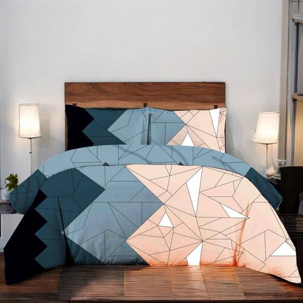 SANJEET Cotton King Flat 260 TC Printed Bedsheet