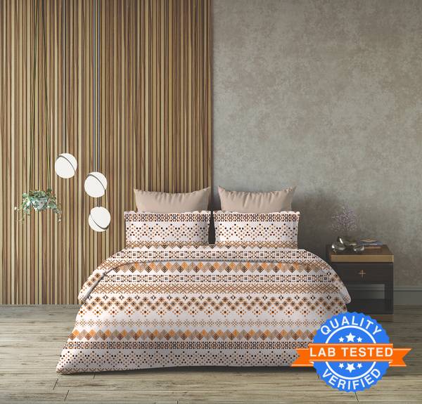 Arvind 120 TC Cotton Queen Floral Flat Bedsheet