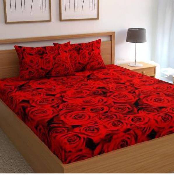 SANJEET Cotton King Flat 260 TC Printed Bedsheet