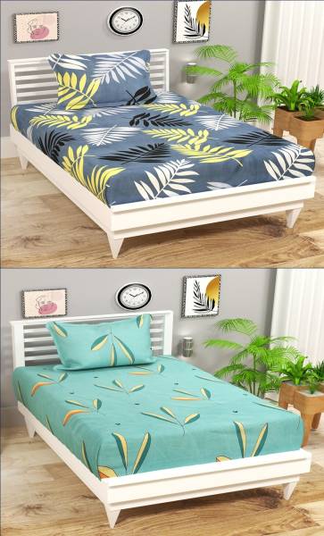 BSB HOME 144 TC Microfiber Single Printed Flat Bedsheet