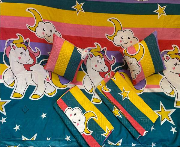 Home Garage 230 TC Cotton King Floral Flat Bedsheet