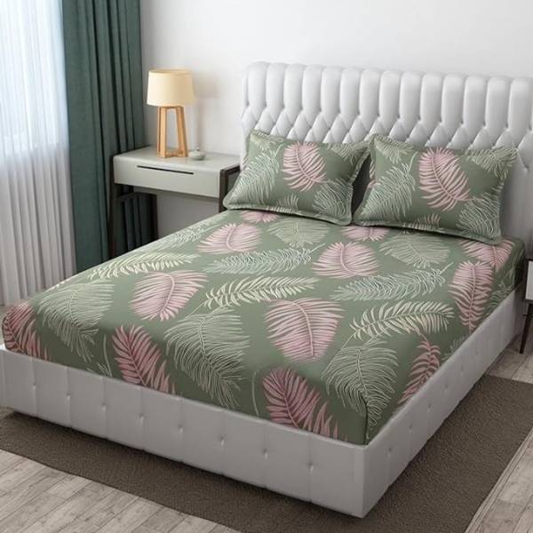 Benchmark 300 TC Cotton King Printed Flat Bedsheet