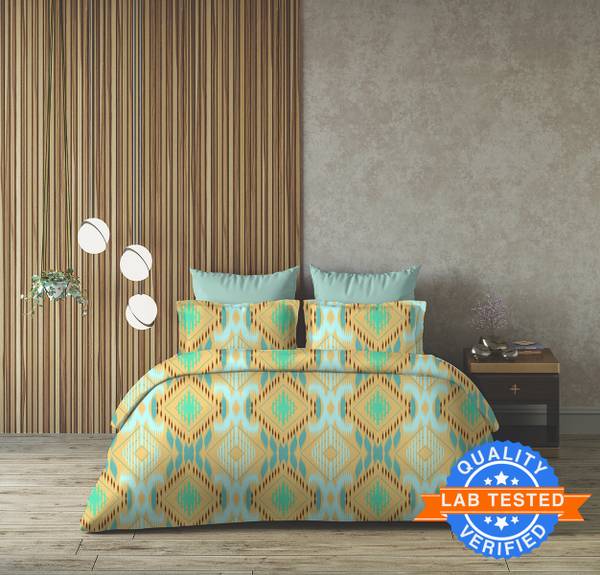 Arvind 120 TC Cotton Queen Printed Flat Bedsheet