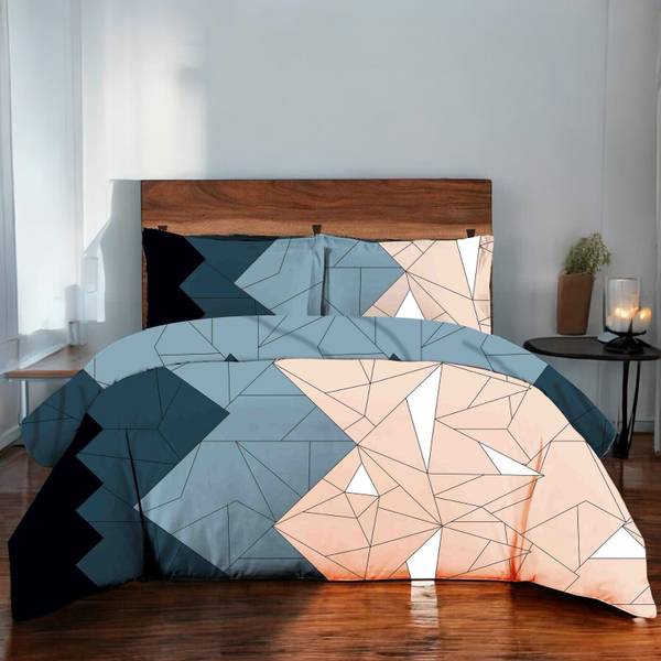 CREATURE 484 TC Cotton Double Printed Flat Bedsheet