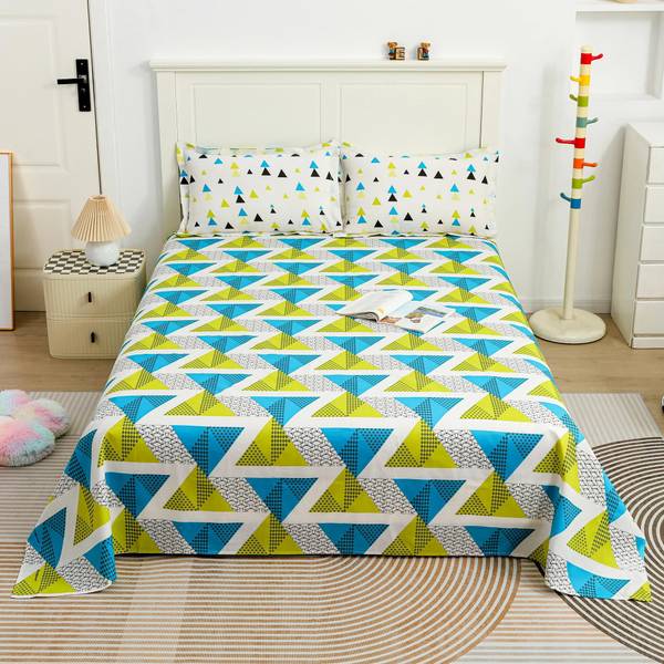 Story@home Cotton Double Flat 144 TC Printed Bedsheet