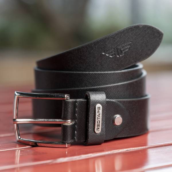 Red Tape Men Formal, Casual Black Genuine Leather Belt