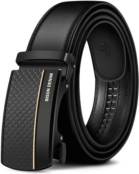 KILLER Men Formal, Casual, Party, Evening Black Artificial Leather Belt