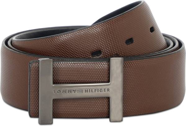 TOMMY HILFIGER Men Casual Multicolor Genuine Leather Reversible Belt