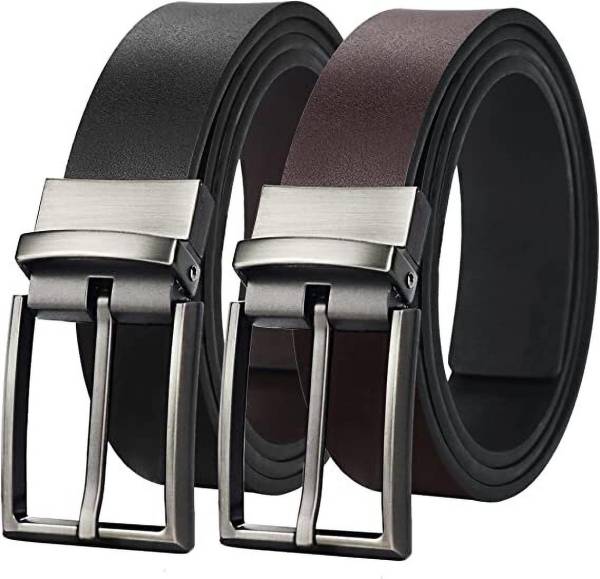 PROVOGUE Men & Women Black Artificial Leather Belt