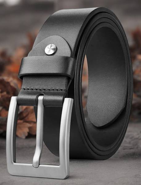 Roadster Men Formal, Casual, Evening, Party Black Genuine Leather Belt