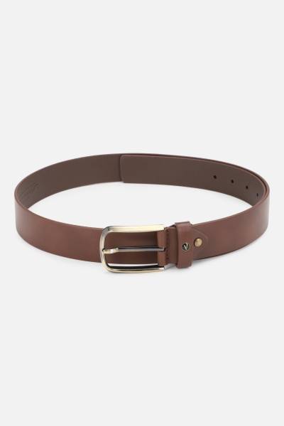 VAN HEUSEN Men Tan Genuine Leather Belt