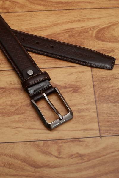 PETER ENGLAND Men Brown Genuine Leather Belt