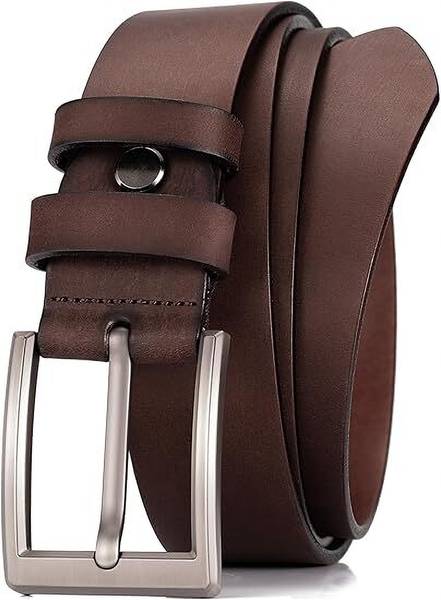 METRONAUT Men Casual, Evening, Formal, Party Black Genuine Leather Belt