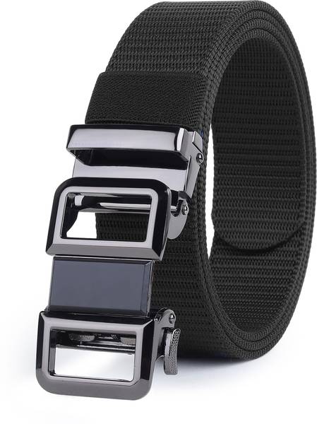 SNIDER Men Formal, Casual, Evening, Party Black Nylon Belt