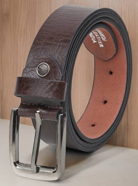 KILLER Men Formal Brown Genuine Leather Belt