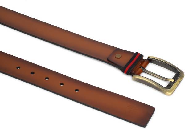 WOODLAND Men Casual Tan Genuine Leather Belt