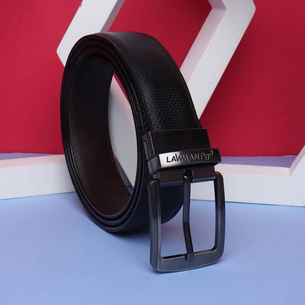 LAWMAN PG3 Men Formal, Casual Black, Brown Artificial Leather Reversible Belt