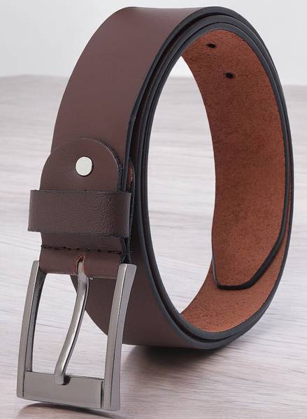 KILLER Men Casual, Evening, Formal, Party Brown Genuine Leather Belt