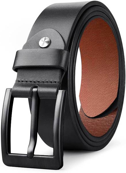 PROVOGUE Men Casual, Formal, Party Black Genuine Leather Belt