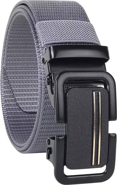 METRONAUT Men & Women Casual Silver Canvas, Nylon Belt