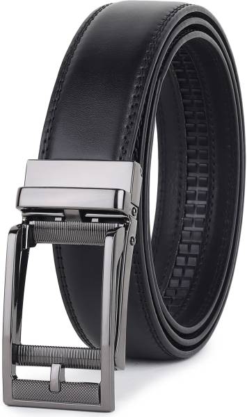 Zoro United Men Formal, Casual, Evening, Party Black Genuine Leather Belt