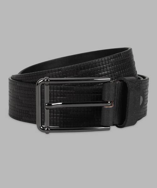 PARK AVENUE Men Black Genuine Leather Belt