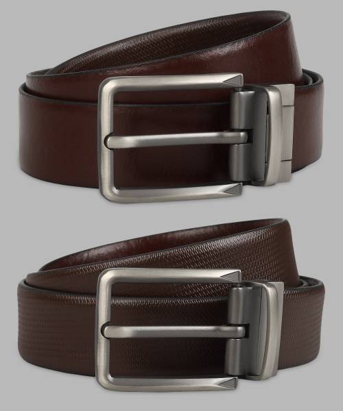 PARK AVENUE Men Brown Genuine Leather Belt
